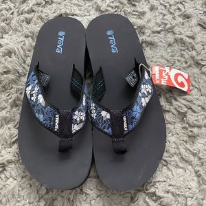 Teva platform flip flops